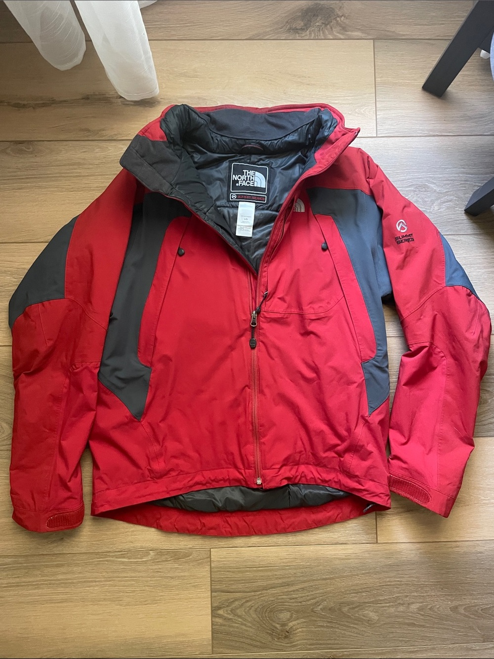The North Face Men's Summit Series Red and Gray Ski Jacket
